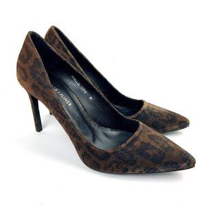 Donald J. Pliner Brown Leopard Print Heels
